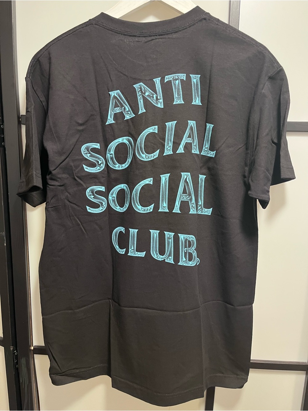 NWT Anti Social Social Club ASSC Water/Ice Font Graphic Tee Large Black